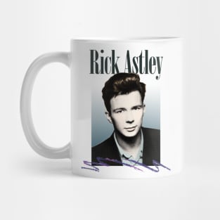 Rick Astley / 80s Aesthetic Fanart Tribute Design Mug